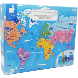 Puzzle Educativo Le curiosità del Mondo +7 anni