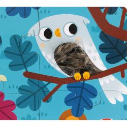Puzzle Tattile Gli Animali della Foresta 20 pezzi 2-4 anni