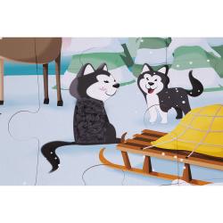 Puzzle Tattile la Vita Sulla Banchisa 20 pezzi 2-4 anni 