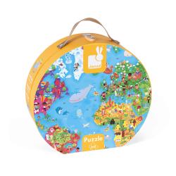 Puzzle Gigante Mappa del Mondo 300 pezzi 6-9 anni