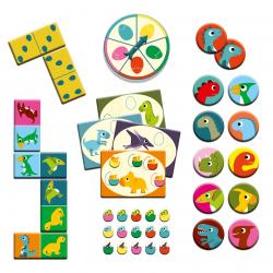 Dinosaurs Memo Bingo Domino +3 anni