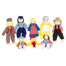 Famiglia Contadina personaggi flessibili +3 anni