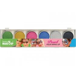 Tavolozza 6 colori ad acqua glitter